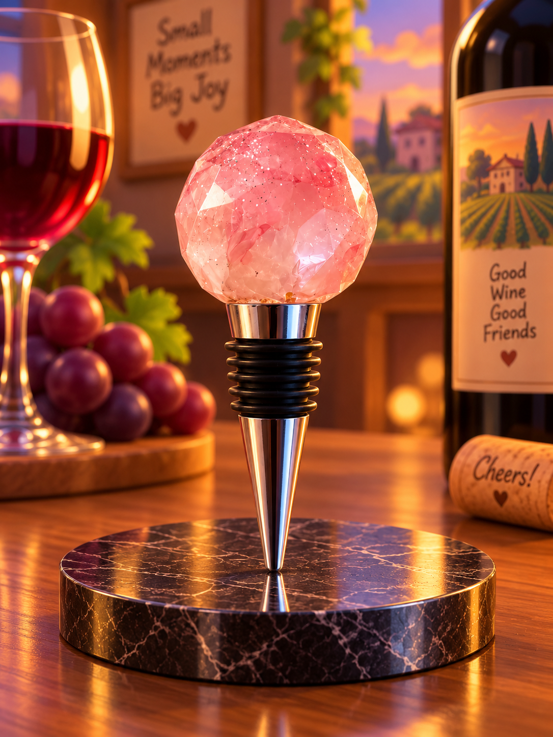 Special K’s Creative Pink Wine Stopper