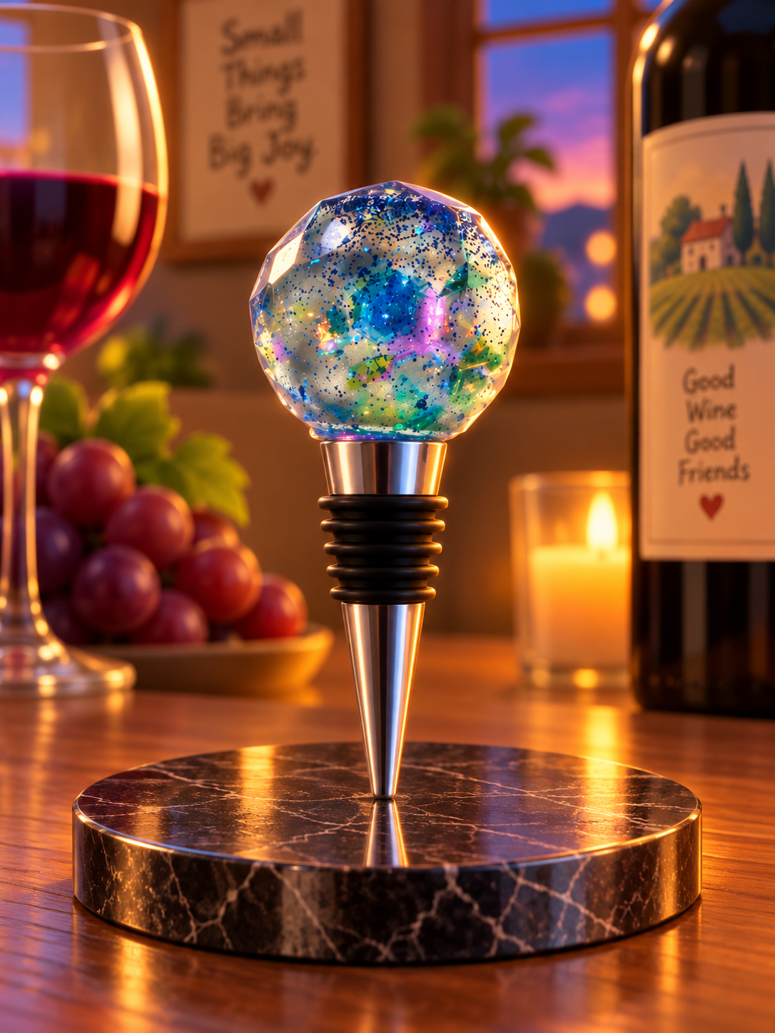 Special K’s Creative Multi Color Wine Stopper