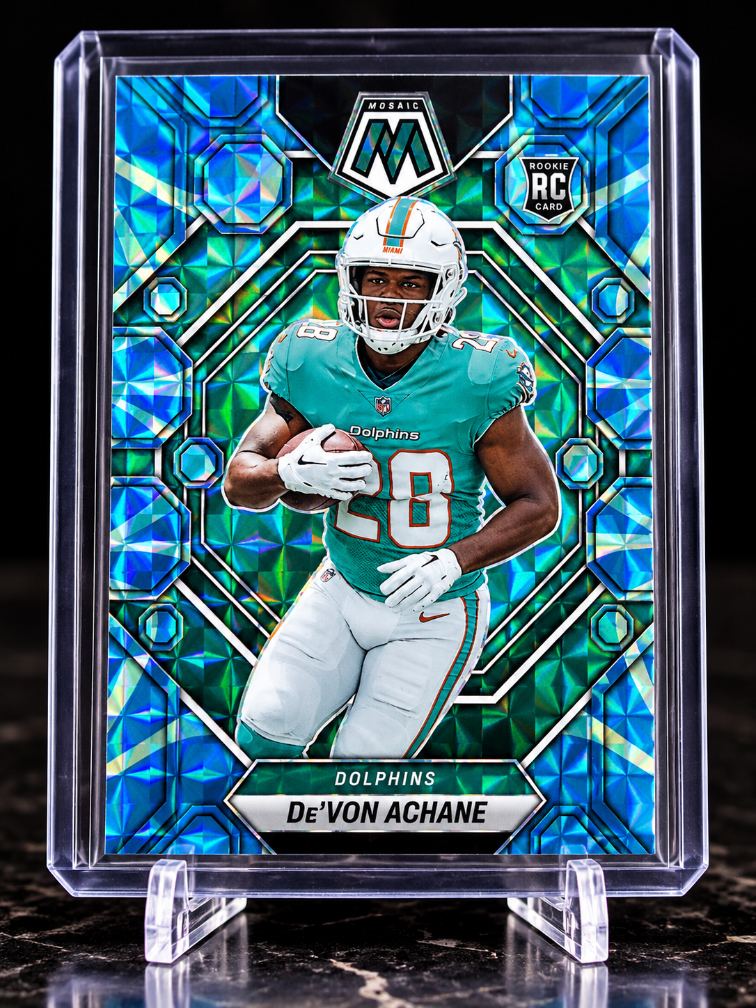 De’Von Achane Panini Mosaic